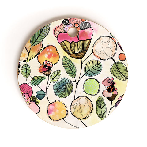 CayenaBlanca Magic Bubbles Cutting Board Round
