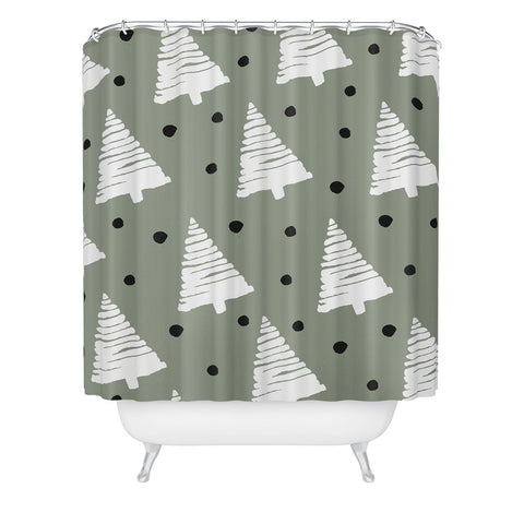 CayenaBlanca Magic Christmas Shower Curtain