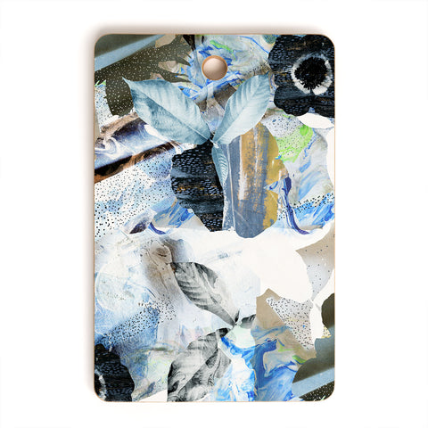 CayenaBlanca Marbled flowers Cutting Board Rectangle