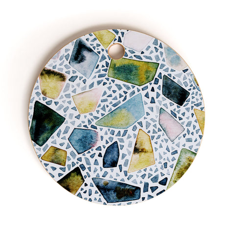 CayenaBlanca Mineral canvas Cutting Board Round