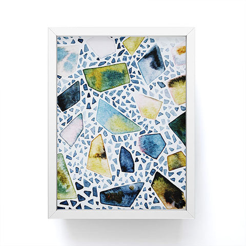 CayenaBlanca Mineral canvas Framed Mini Art Print