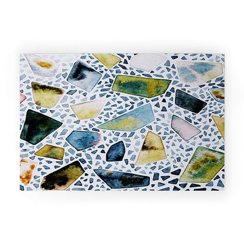 CayenaBlanca Mineral canvas Welcome Mat