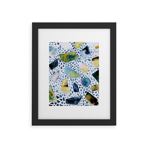 CayenaBlanca Mineral canvas Framed Art Print