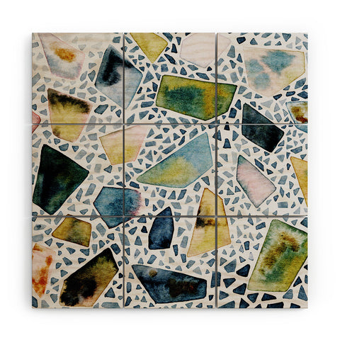 CayenaBlanca Mineral canvas Wood Wall Mural