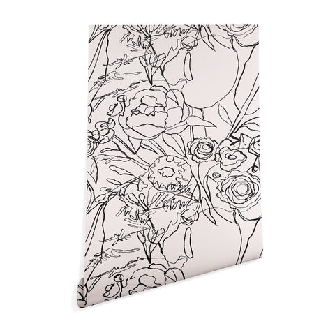 CayenaBlanca Minimal Bouquet Wallpaper
