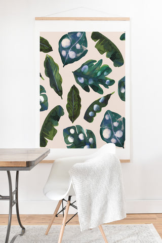 CayenaBlanca Minimal Jungle Art Print And Hanger