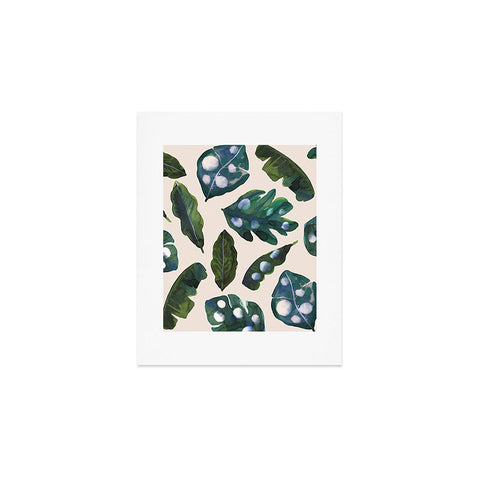 CayenaBlanca Minimal Jungle Art Print