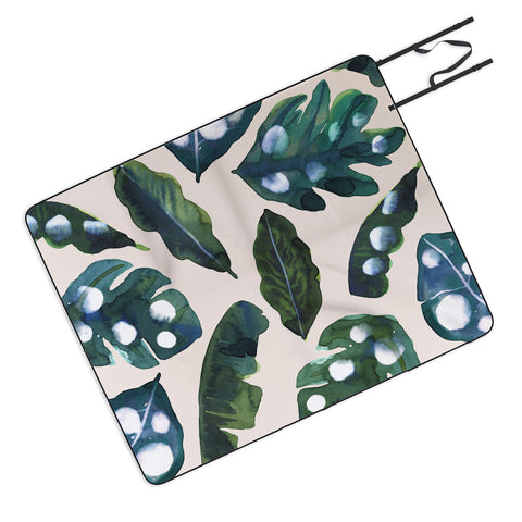 CayenaBlanca Minimal Jungle Picnic Blanket
