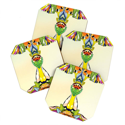CayenaBlanca Mirror 2 Coaster Set