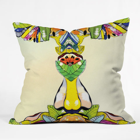 CayenaBlanca Mirror 2 Outdoor Throw Pillow