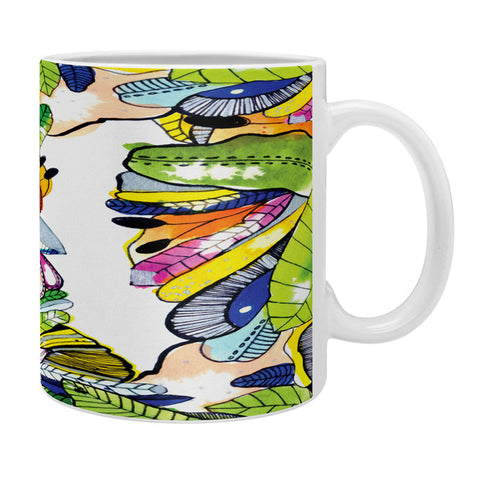 CayenaBlanca Mirror Floral Coffee Mug