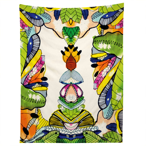 CayenaBlanca Mirror Floral Tapestry