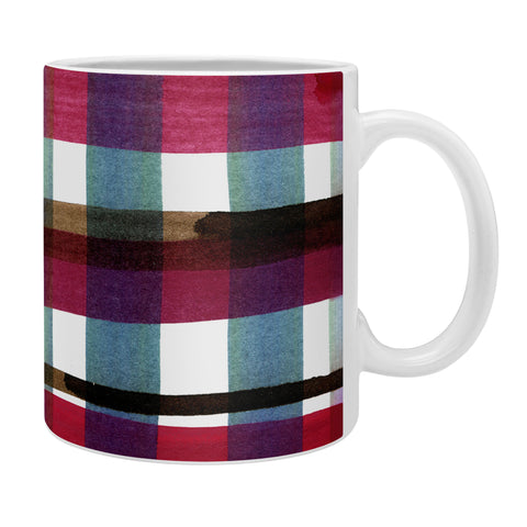 CayenaBlanca Modern Christmas Plaids Coffee Mug