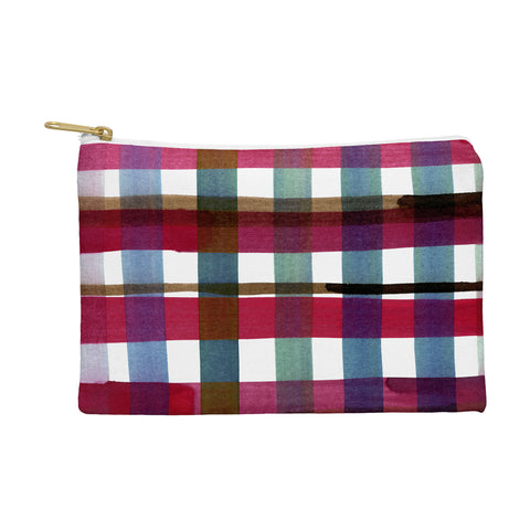 CayenaBlanca Modern Christmas Plaids Pouch