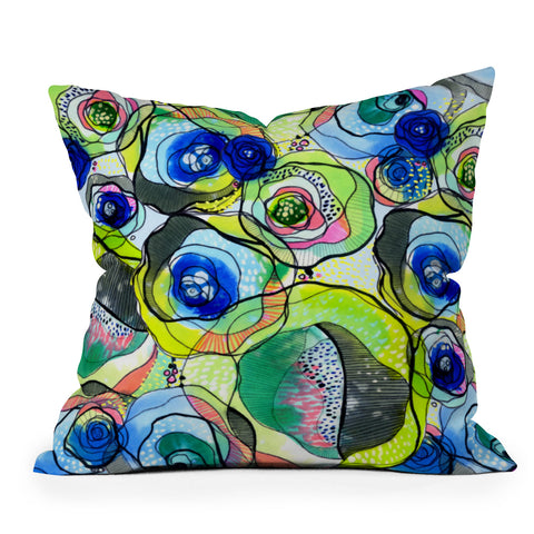 CayenaBlanca Molecular Tension Throw Pillow