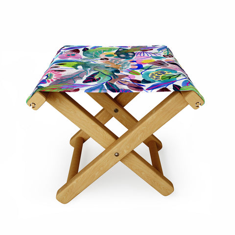 CayenaBlanca Morning Glory texture Folding Stool