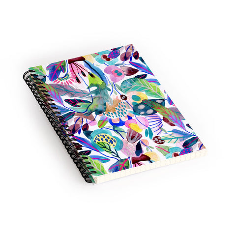 CayenaBlanca Morning Glory texture Spiral Notebook