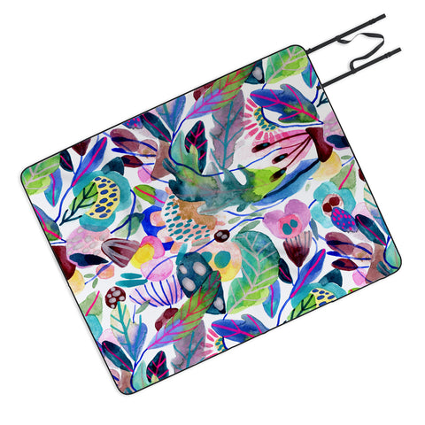 CayenaBlanca Morning Glory texture Picnic Blanket