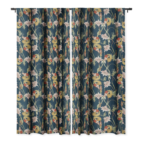 CayenaBlanca Orchid Dance Blackout Window Curtain