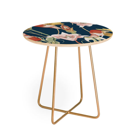 CayenaBlanca Orchid Dance Round Side Table