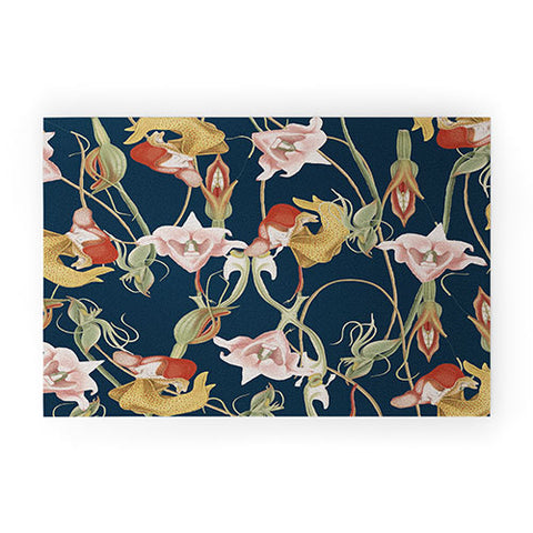 CayenaBlanca Orchid Dance Welcome Mat