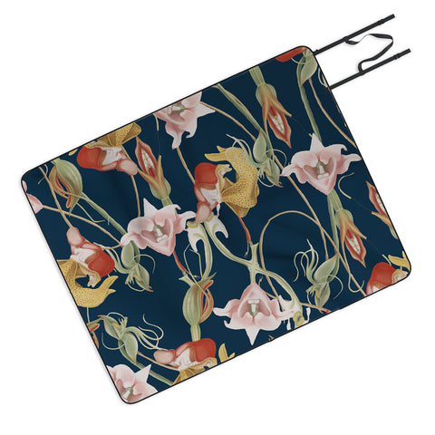 CayenaBlanca Orchid Dance Picnic Blanket