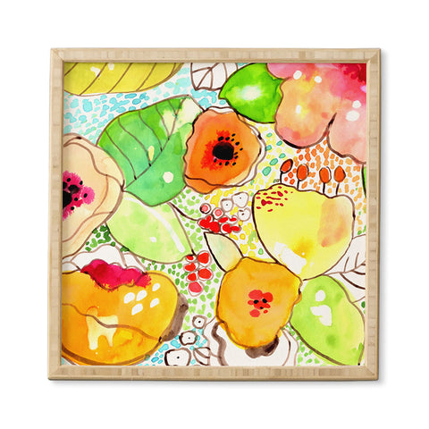 CayenaBlanca Organic Flowers Framed Wall Art