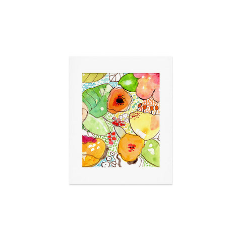 CayenaBlanca Organic Flowers Art Print