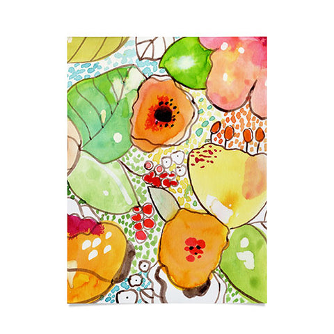 CayenaBlanca Organic Flowers Poster
