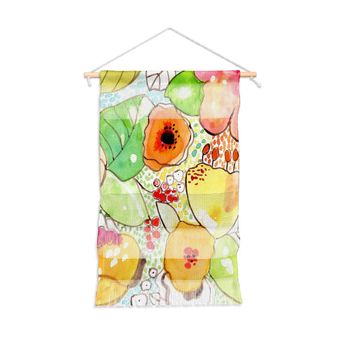 CayenaBlanca Organic Flowers Wall Hanging Portrait