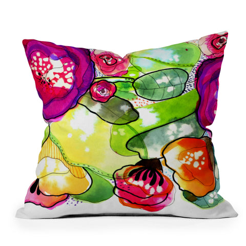 CayenaBlanca Organic Poetry Vol II Throw Pillow