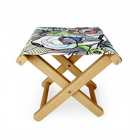 CayenaBlanca Pastel Spring Folding Stool