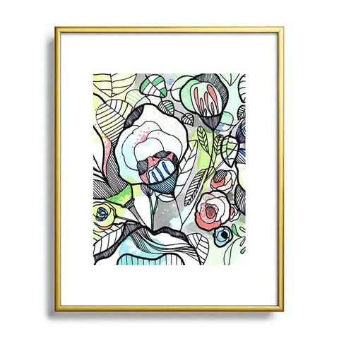 CayenaBlanca Pastel Spring Metal Framed Art Print