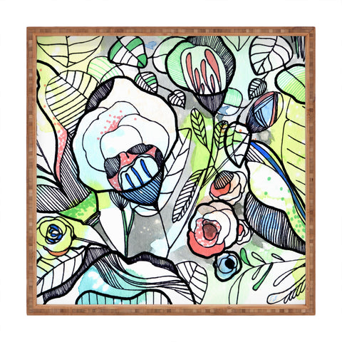 CayenaBlanca Pastel Spring Square Tray
