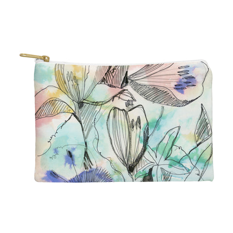 CayenaBlanca Pastels Flowers Pouch
