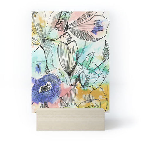 CayenaBlanca Pastels Flowers Mini Art Print