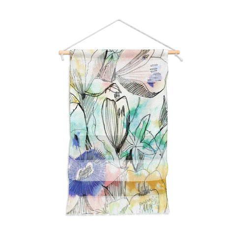 CayenaBlanca Pastels Flowers Wall Hanging Portrait