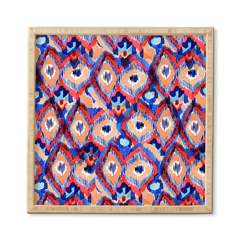 CayenaBlanca Peacock Texture Framed Wall Art