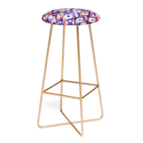 CayenaBlanca Peacock Texture Bar Stool