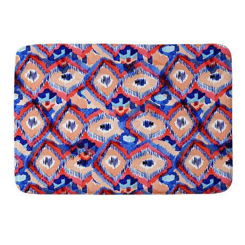 CayenaBlanca Peacock Texture Memory Foam Bath Mat