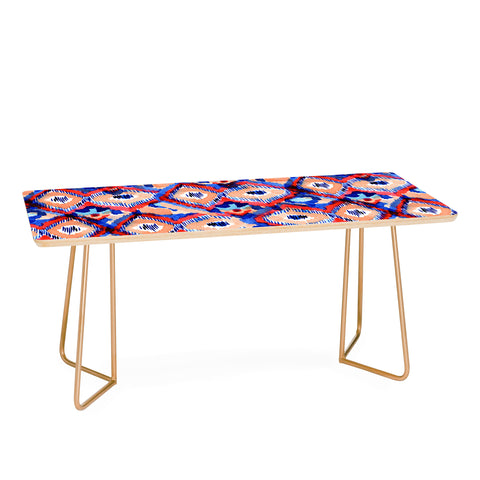 CayenaBlanca Peacock Texture Coffee Table