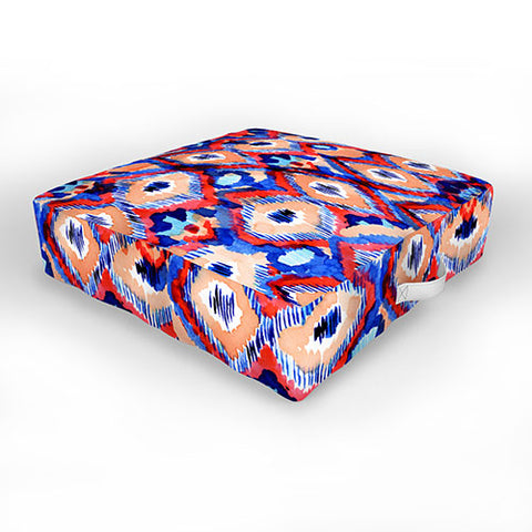 CayenaBlanca Peacock Texture Outdoor Floor Cushion