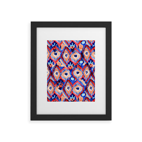 CayenaBlanca Peacock Texture Framed Art Print