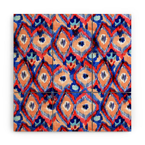 CayenaBlanca Peacock Texture Wood Wall Mural