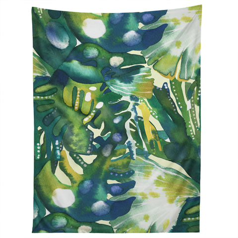 CayenaBlanca Rainy forest Tapestry