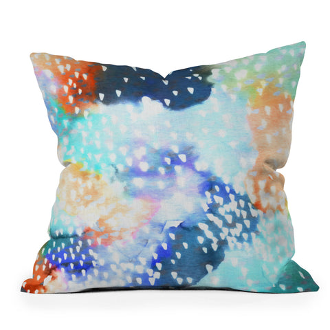 CayenaBlanca Rainy Sky Throw Pillow