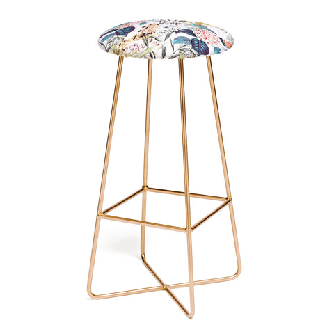 CayenaBlanca Romantic Botanicals Bar Stool