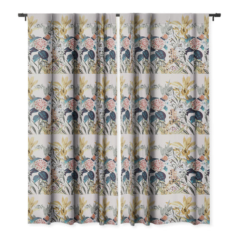 CayenaBlanca Romantic Botanicals Blackout Window Curtain