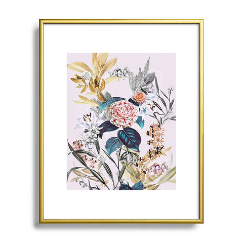 CayenaBlanca Romantic Botanicals Metal Framed Art Print