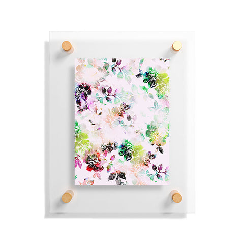 CayenaBlanca Romantic Flowers Floating Acrylic Print